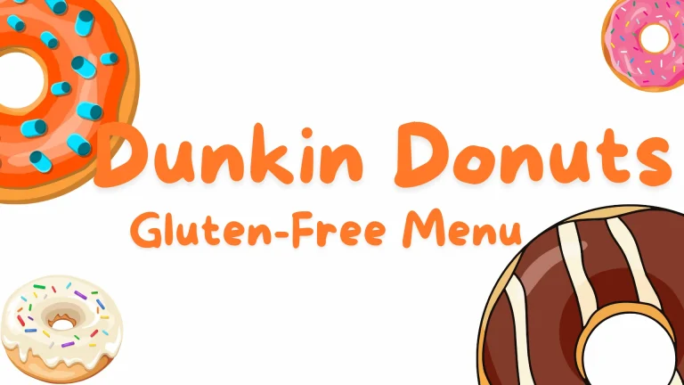 dunkin donuts gluten free menu