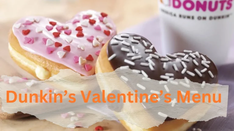 Dunkin Donuts Valentine's Menu 2024