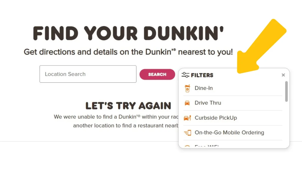 Dunkin' Location Finder part 1=2